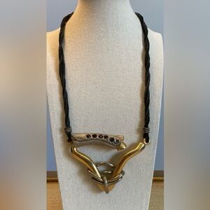Vintage Brutalist Modernist Statement Necklace
